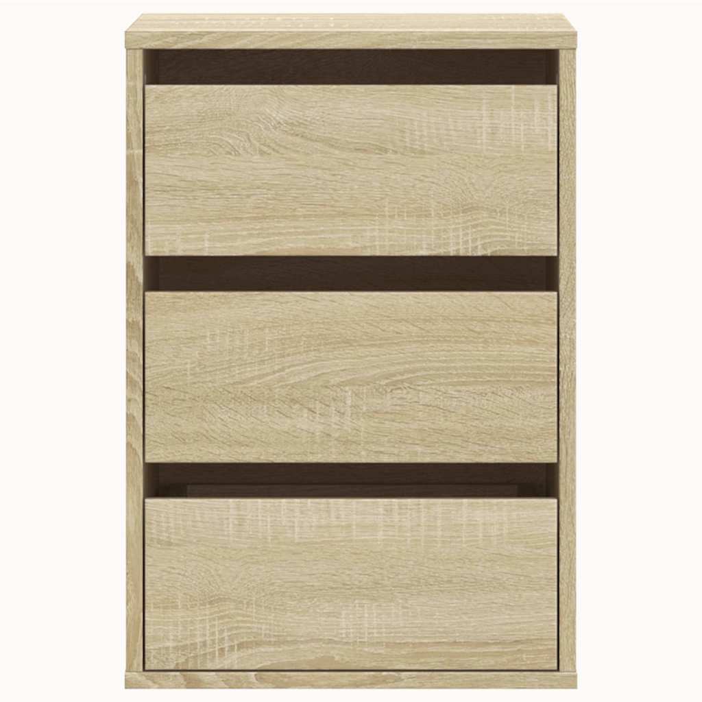 vidaXL Corner Chest of Drawers Sonoma Oak 40x41x58 cm Engineered Wood