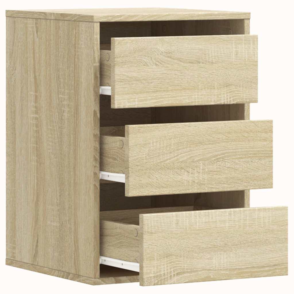 vidaXL Corner Chest of Drawers Sonoma Oak 40x41x58 cm Engineered Wood