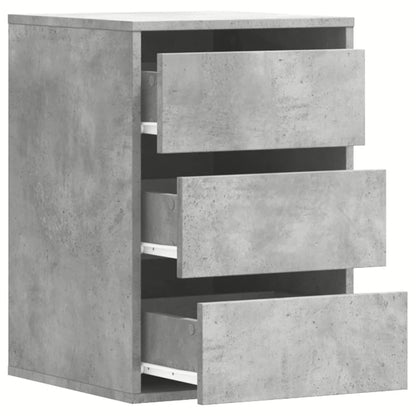 vidaXL Corner Chest of Drawers Concrete Grey 40x41x58 cm
