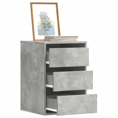 vidaXL Corner Chest of Drawers Concrete Grey 40x41x58 cm