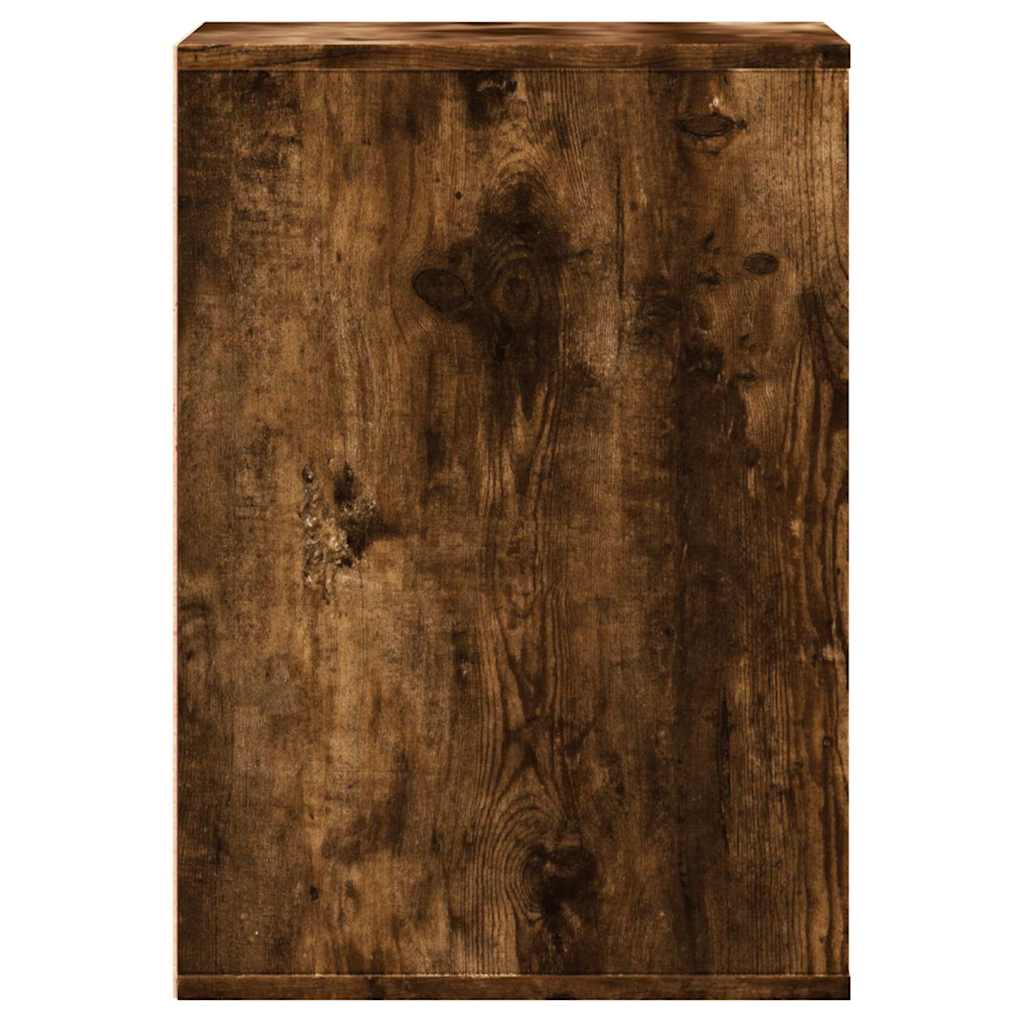 vidaXL Corner Chest of Drawers Smoked Oak 40x41x58 cm Engineered Wood