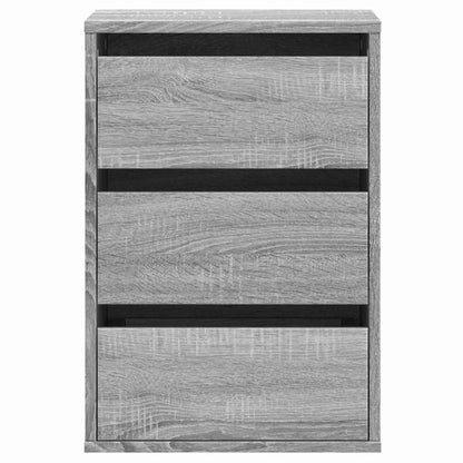 vidaXL Corner Chest of Drawers Grey Sonoma 40x41x58 cm Engineered Wood