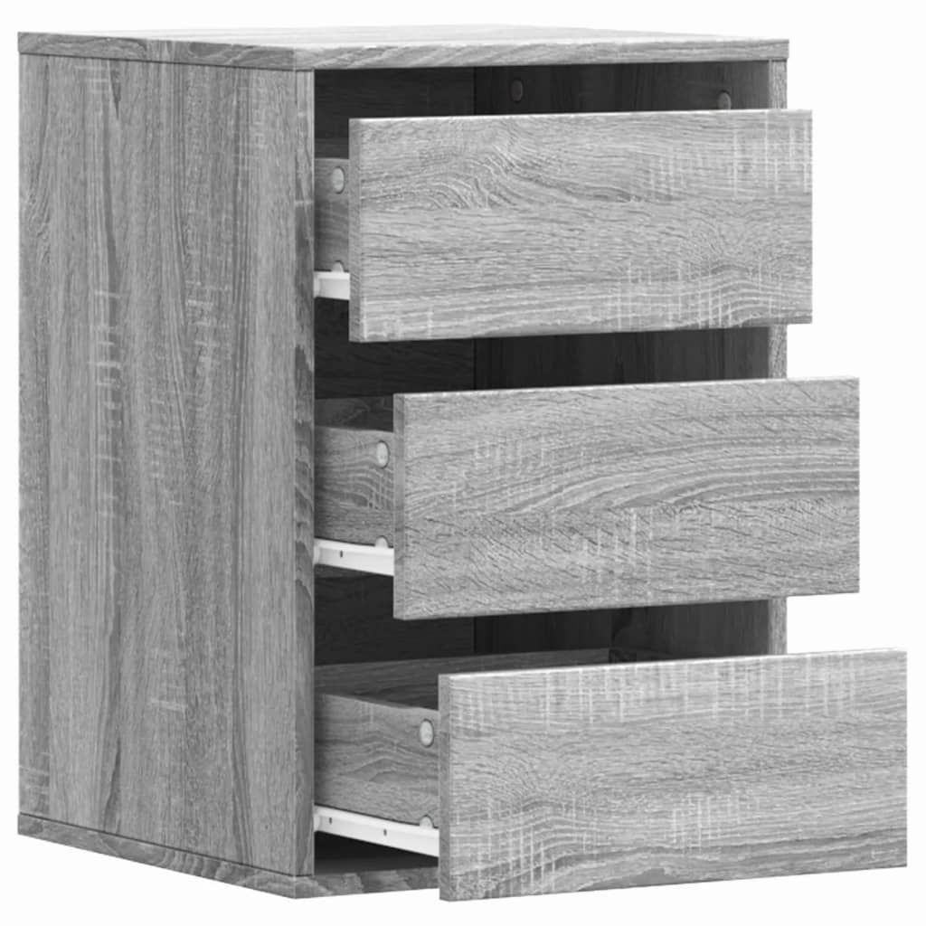vidaXL Corner Chest of Drawers Grey Sonoma 40x41x58 cm Engineered Wood