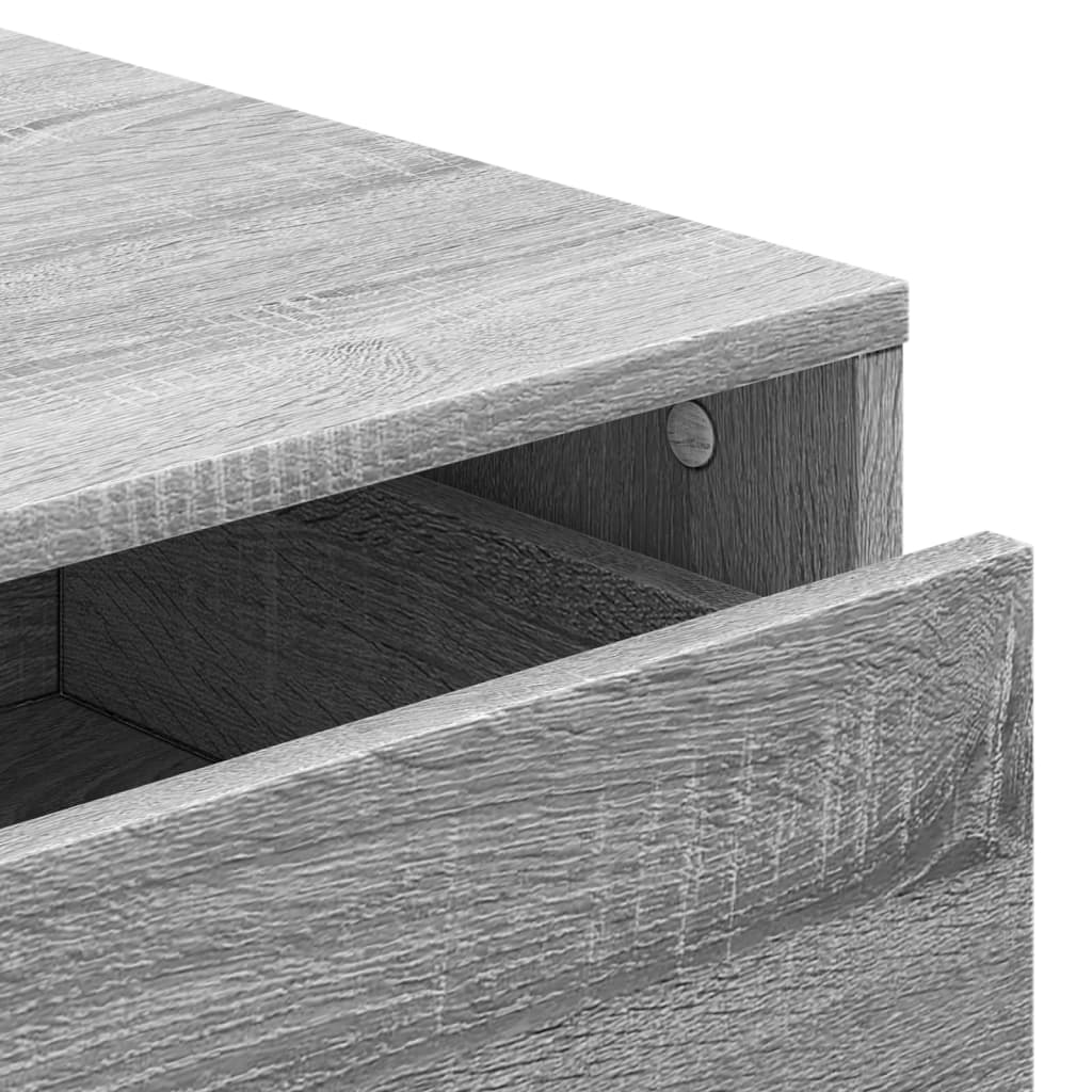 vidaXL Corner Chest of Drawers Grey Sonoma 40x41x58 cm Engineered Wood