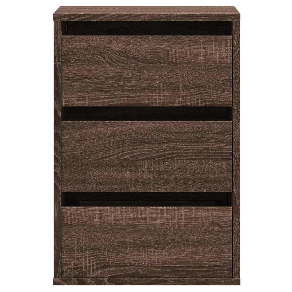 vidaXL Corner Chest of Drawers Brown Oak 40x41x58 cm Engineered Wood