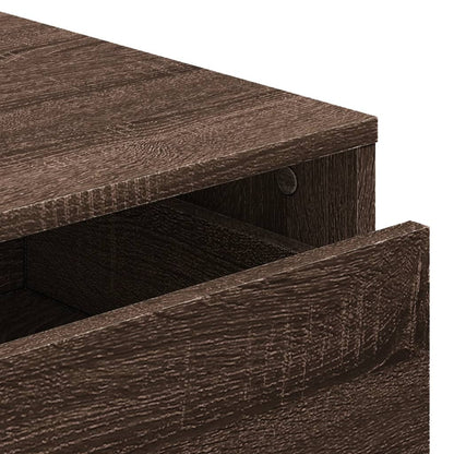 vidaXL Corner Chest of Drawers Brown Oak 40x41x58 cm Engineered Wood