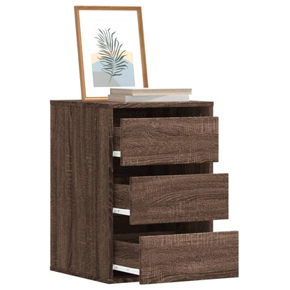 vidaXL Corner Chest of Drawers Brown Oak 40x41x58 cm Engineered Wood