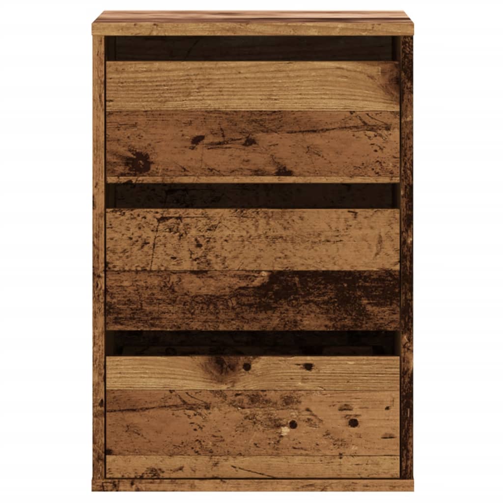 vidaXL Corner Chest of Drawers Old Wood 40x41x58 cm Engineered Wood