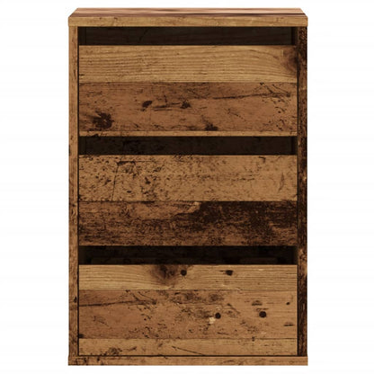 vidaXL Corner Chest of Drawers Old Wood 40x41x58 cm Engineered Wood