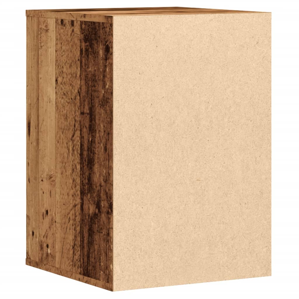 vidaXL Corner Chest of Drawers Old Wood 40x41x58 cm Engineered Wood