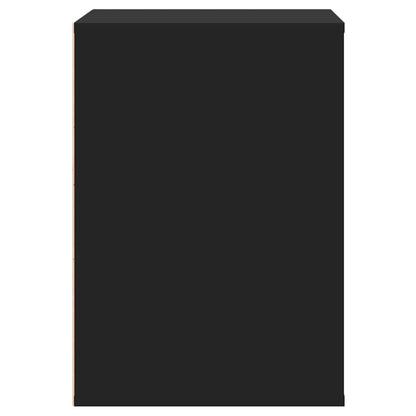 vidaXL Corner Chest of Drawers Black 60x41x58 cm Engineered Wood