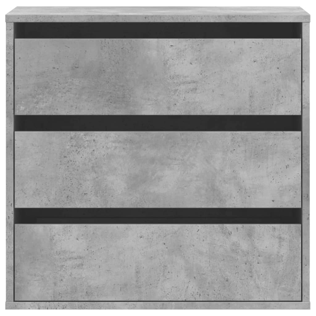 vidaXL Corner Chest of Drawers Concrete Grey 60x41x58 cm Engineered Wood