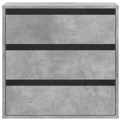 vidaXL Corner Chest of Drawers Concrete Grey 60x41x58 cm Engineered Wood