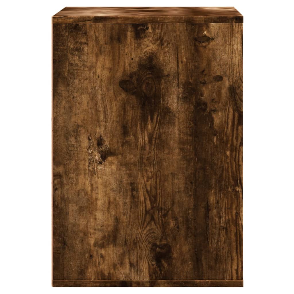 vidaXL Corner Chest of Drawers Smoked Oak 60x41x58 cm Engineered Wood
