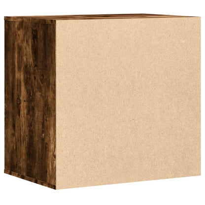 vidaXL Corner Chest of Drawers Smoked Oak 60x41x58 cm Engineered Wood