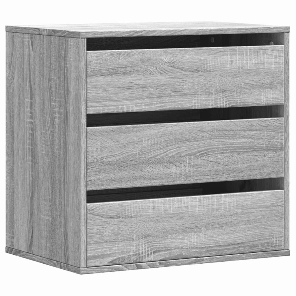 vidaXL Corner Chest of Drawers Grey Sonoma 60x41x58 cm Engineered Wood