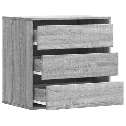 vidaXL Corner Chest of Drawers Grey Sonoma 60x41x58 cm Engineered Wood