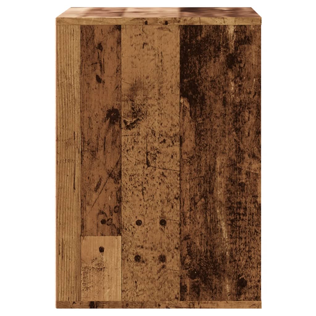vidaXL Corner Chest of Drawers Old Wood 60x41x58 cm Engineered Wood