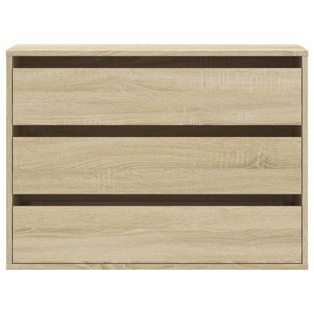 vidaXL Corner Chest of Drawers Sonoma Oak 80x41x58 cm Engineered Wood