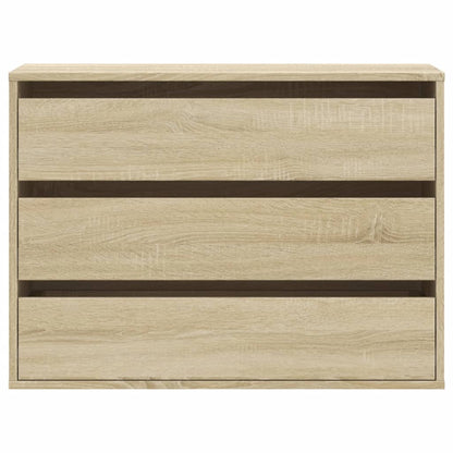 vidaXL Corner Chest of Drawers Sonoma Oak 80x41x58 cm Engineered Wood
