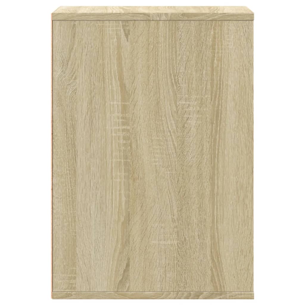 vidaXL Corner Chest of Drawers Sonoma Oak 80x41x58 cm Engineered Wood