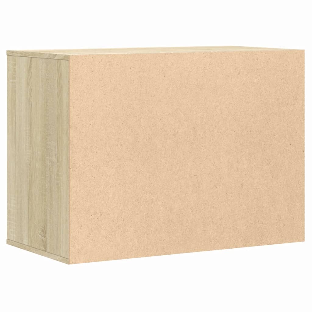 vidaXL Corner Chest of Drawers Sonoma Oak 80x41x58 cm Engineered Wood