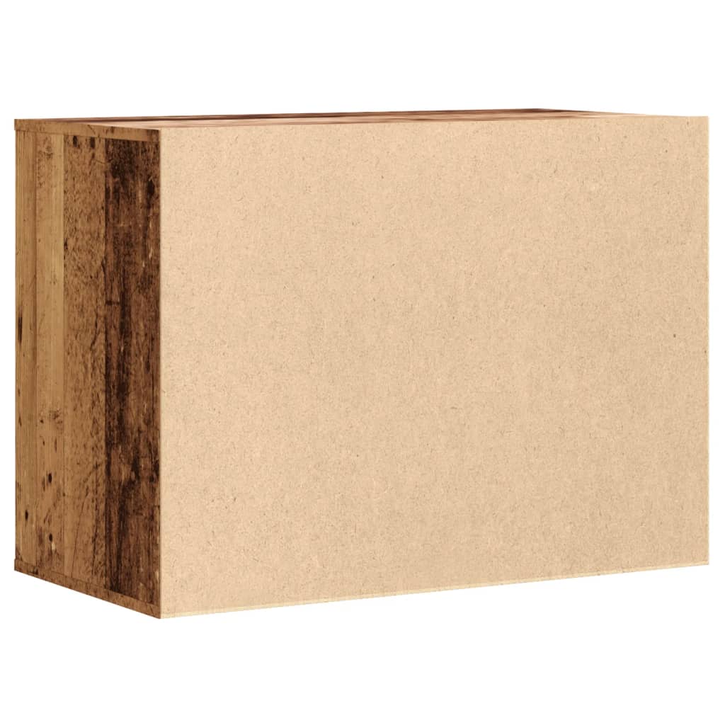 vidaXL Corner Chest of Drawers Old Wood 80x41x58 cm Engineered Wood