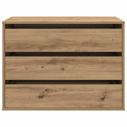 vidaXL Corner Chest of Drawers Artisian Oak 80x41x58 cm Engineered Wood