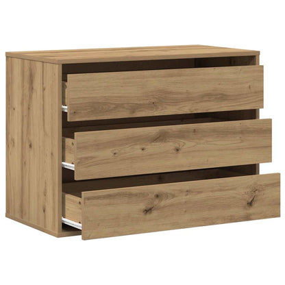 vidaXL Corner Chest of Drawers Artisian Oak 80x41x58 cm Engineered Wood