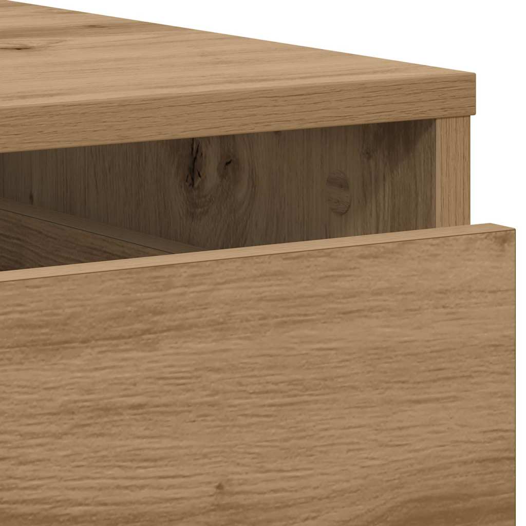 vidaXL Corner Chest of Drawers Artisian Oak 80x41x58 cm Engineered Wood
