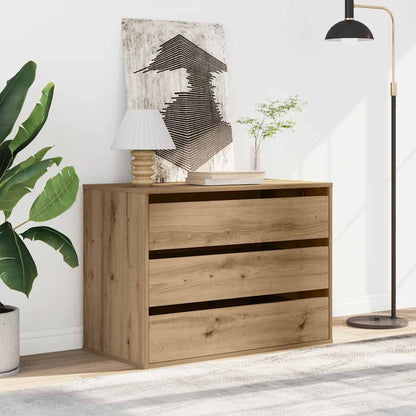 vidaXL Corner Chest of Drawers Artisian Oak 80x41x58 cm Engineered Wood