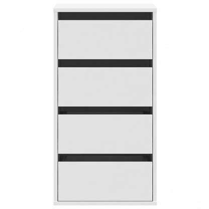 vidaXL Corner Chest of Drawers White 40x41x76 cm Engineered Wood