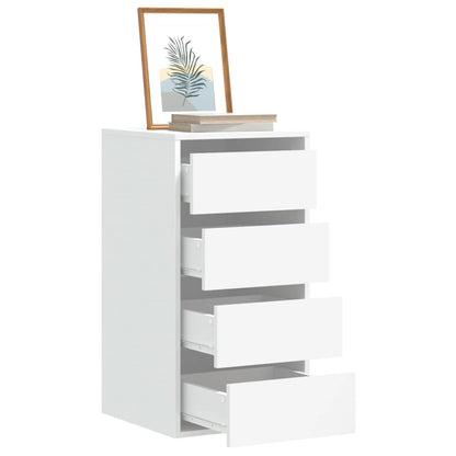 vidaXL Corner Chest of Drawers White 40x41x76 cm Engineered Wood