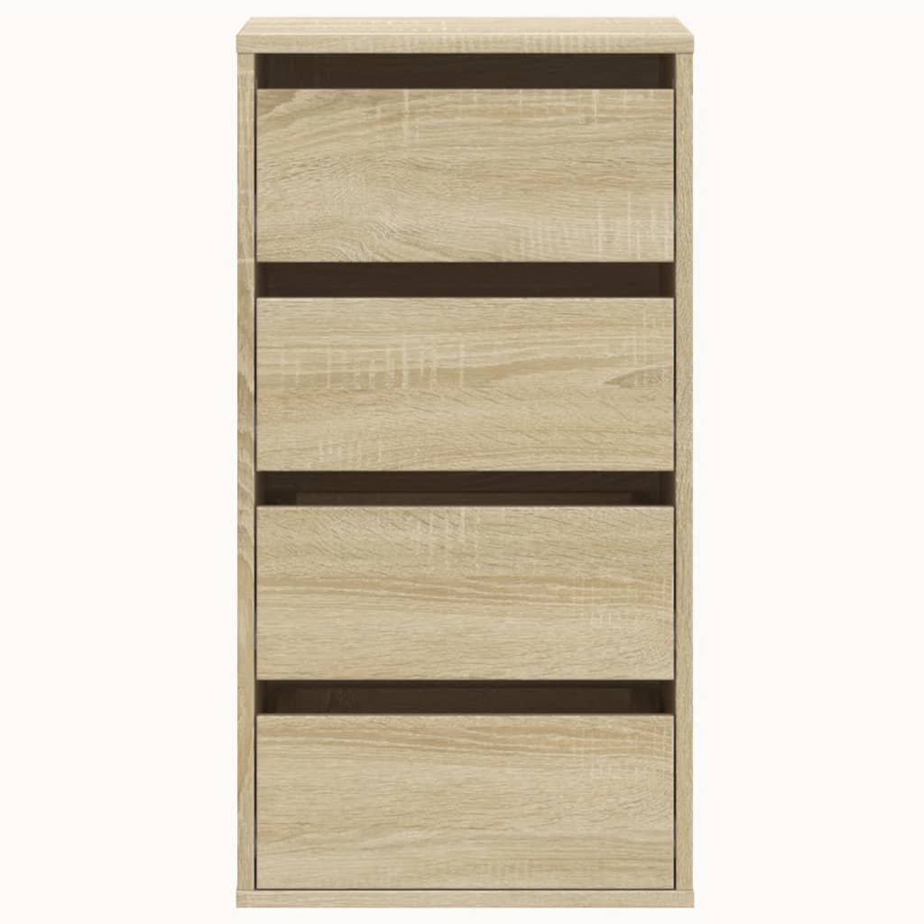 vidaXL Corner Chest of Drawers Sonoma Oak 40x41x76 cm Engineered Wood