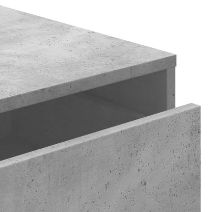 vidaXL Corner Chest of Drawers Concrete Grey 40x41x76 cm Engineered Wood
