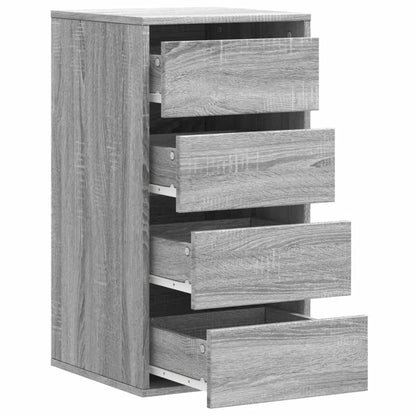 vidaXL Corner Chest of Drawers Grey Sonoma 40x41x76 cm Engineered Wood