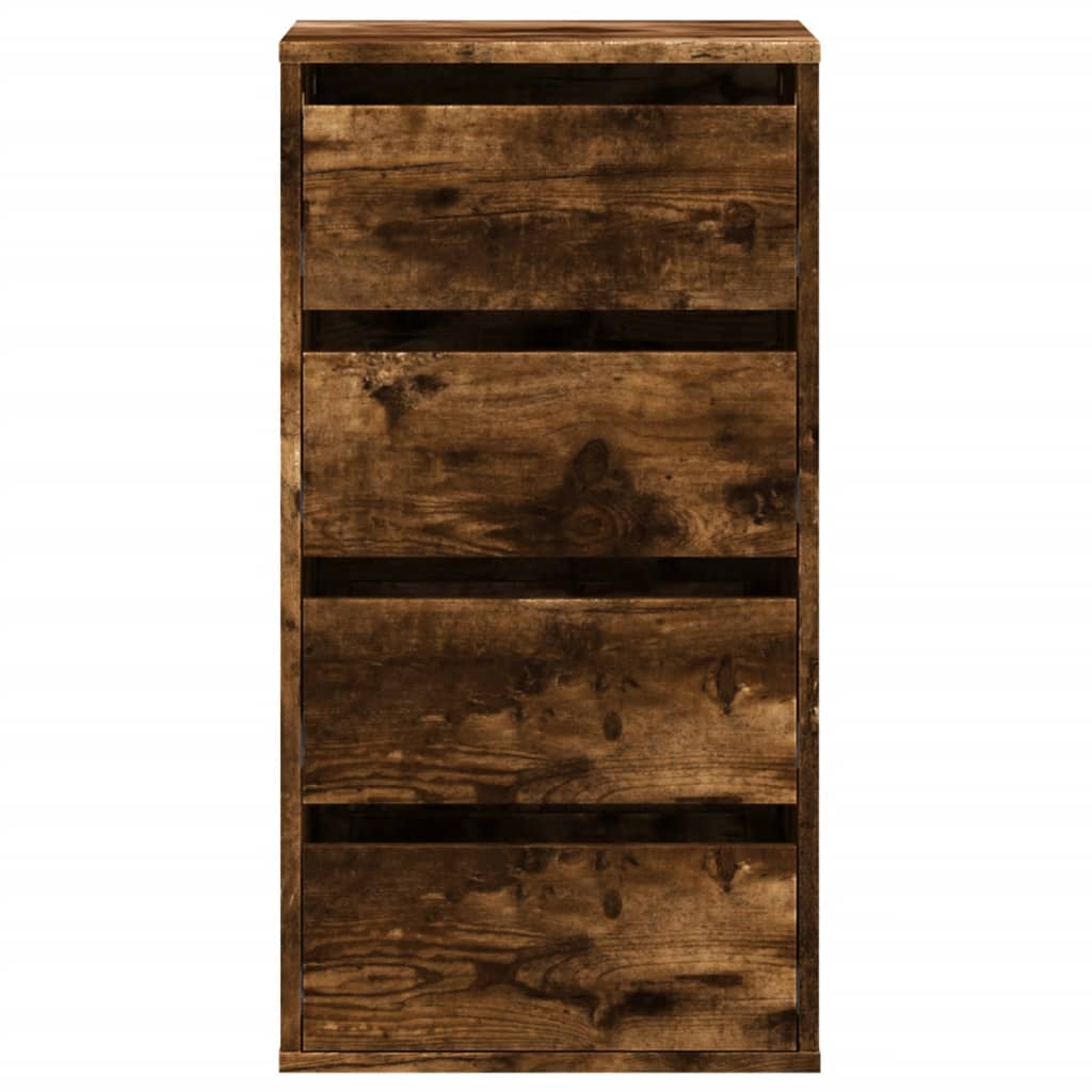 vidaXL Corner Chest of Drawers Old Wood 40x41x76 cm Engineered Wood