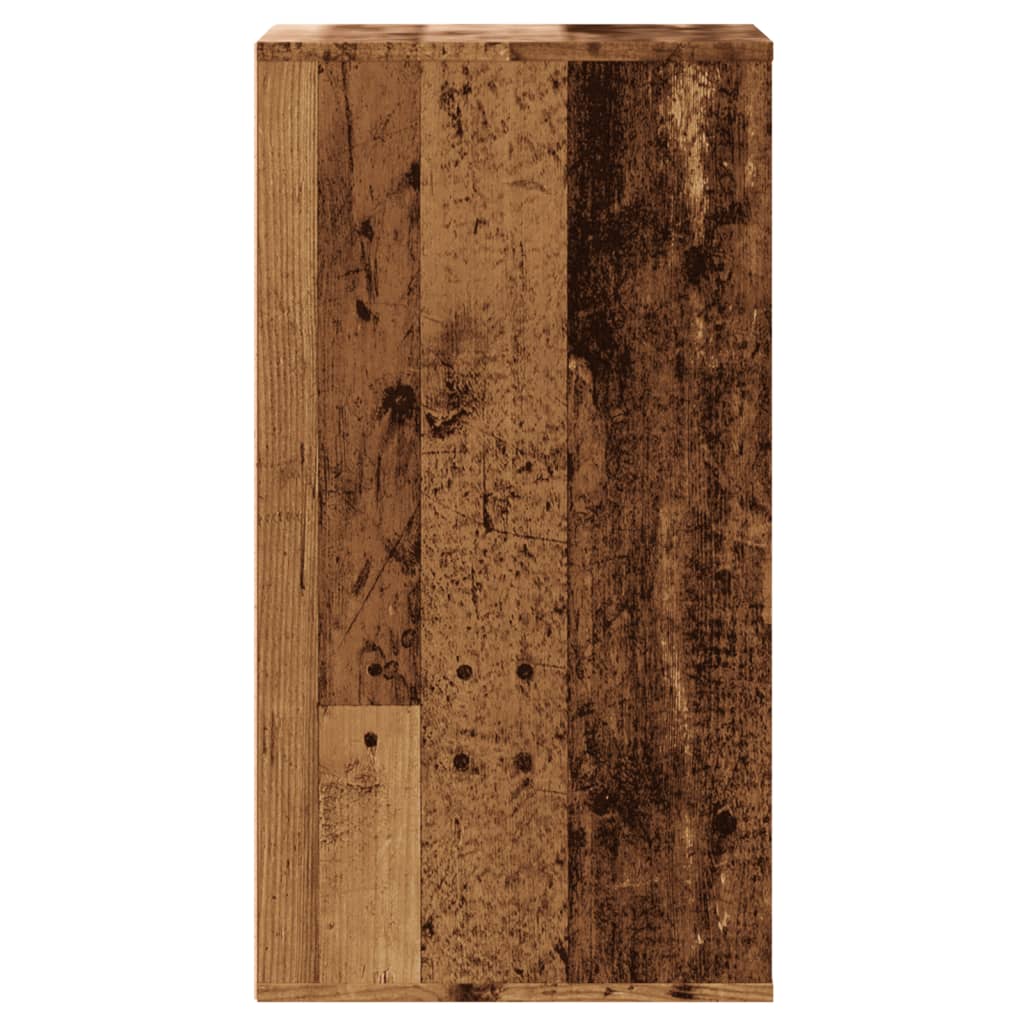 vidaXL Corner Chest of Drawers Old Wood 40x41x76 cm Engineered Wood