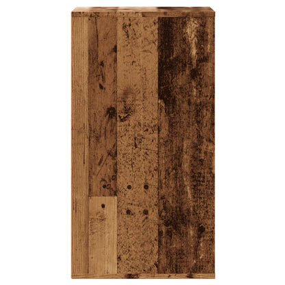 vidaXL Corner Chest of Drawers Old Wood 40x41x76 cm Engineered Wood