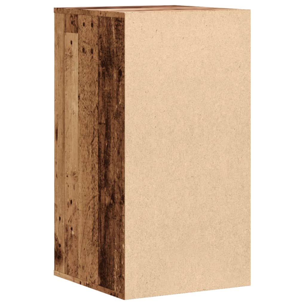 vidaXL Corner Chest of Drawers Old Wood 40x41x76 cm Engineered Wood