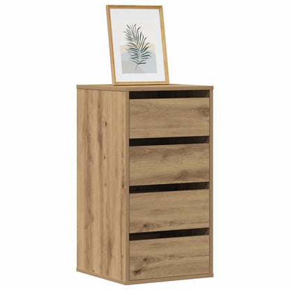 vidaXL Corner Chest of Drawers Artisian Oak 40x41x76 cm Engineered Wood