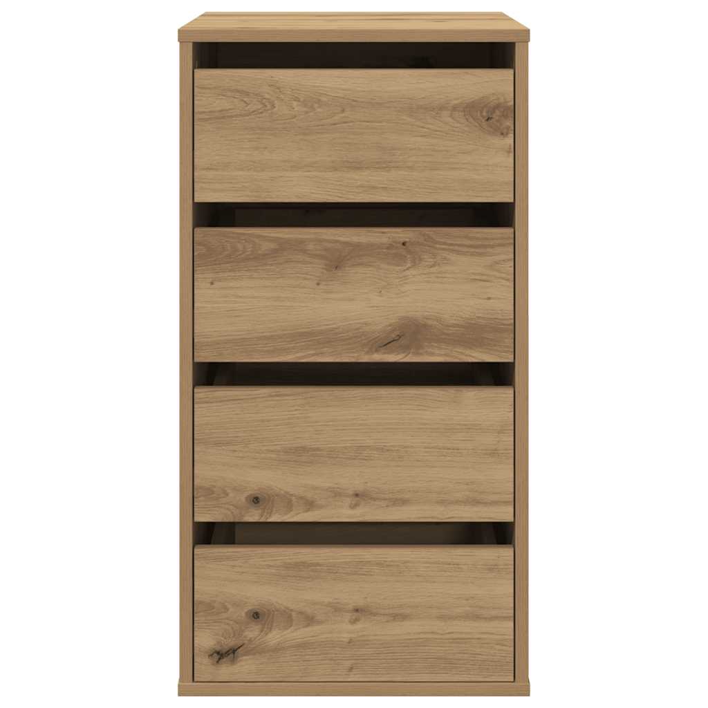 vidaXL Corner Chest of Drawers Artisian Oak 40x41x76 cm Engineered Wood