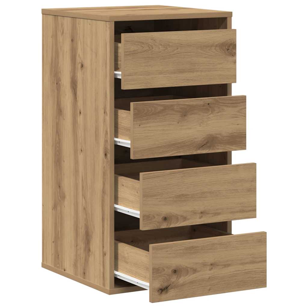 vidaXL Corner Chest of Drawers Artisian Oak 40x41x76 cm Engineered Wood