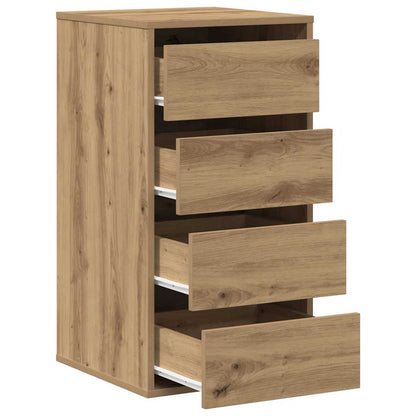 vidaXL Corner Chest of Drawers Artisian Oak 40x41x76 cm Engineered Wood