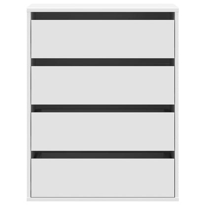 vidaXL Corner Chest of Drawers White 60x41x76 cm Engineered Wood