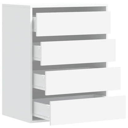 vidaXL Corner Chest of Drawers White 60x41x76 cm Engineered Wood