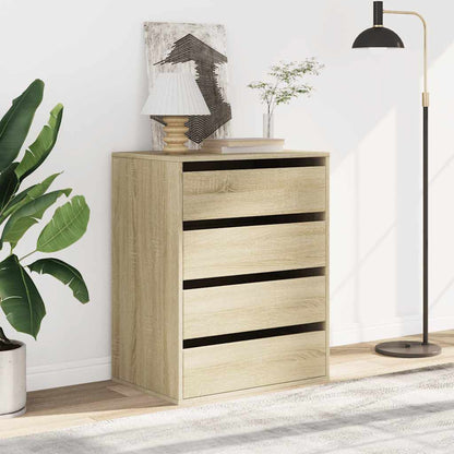 vidaXL Corner Chest of Drawers Sonoma Oak 60x41x76 cm Engineered Wood
