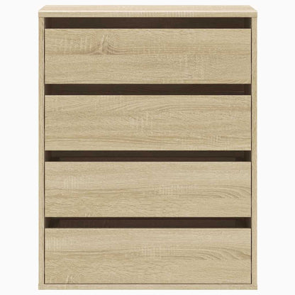 vidaXL Corner Chest of Drawers Sonoma Oak 60x41x76 cm Engineered Wood