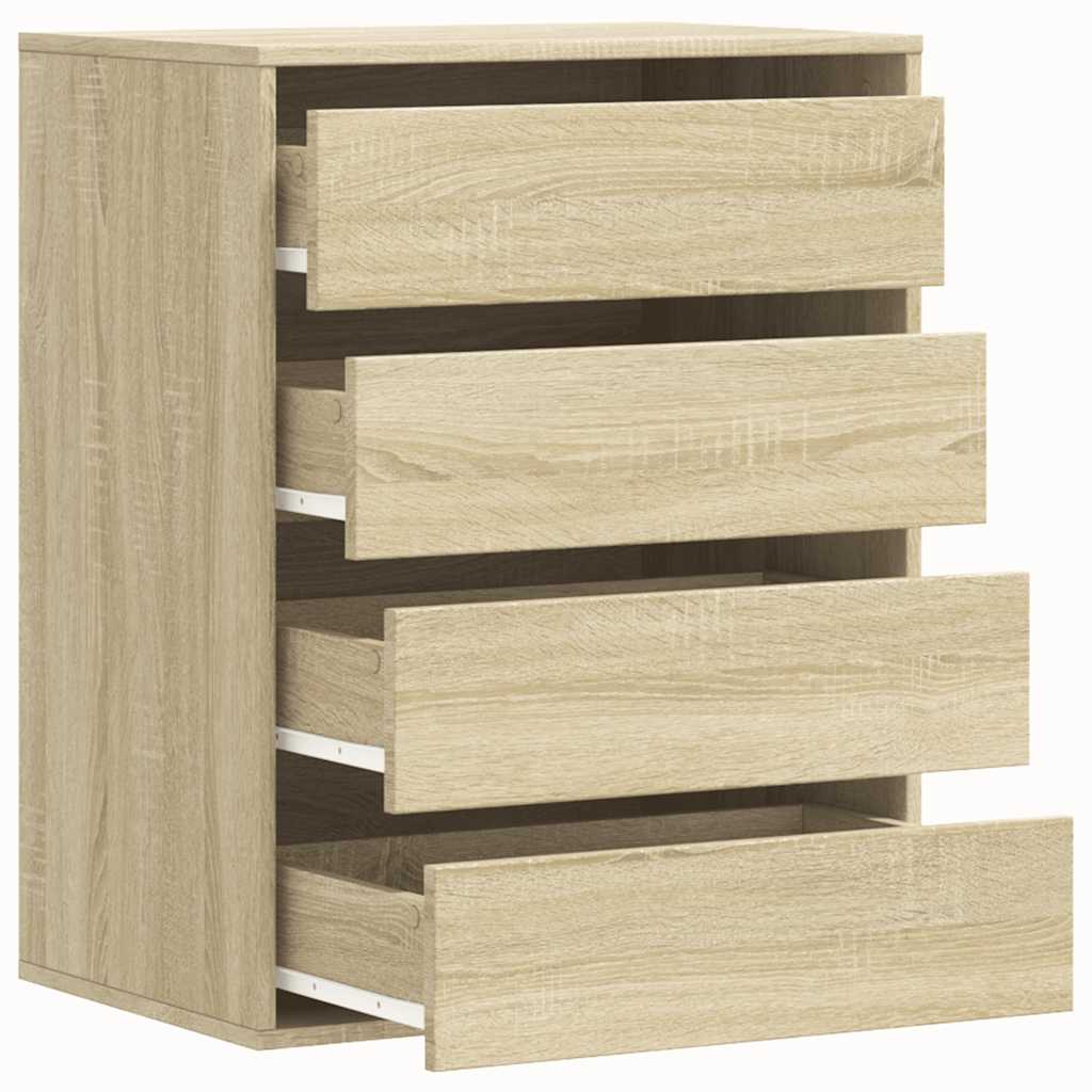 vidaXL Corner Chest of Drawers Sonoma Oak 60x41x76 cm Engineered Wood