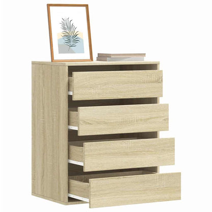 vidaXL Corner Chest of Drawers Sonoma Oak 60x41x76 cm Engineered Wood